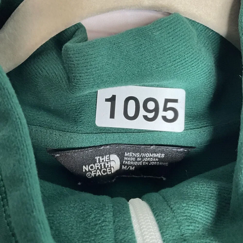 Men’s The North Face Shirt 1/2 Zip Emerald Green Polyester Pullover‎ SZ Medium M